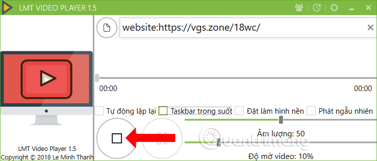 Dừng hiện hình nền kết quả 