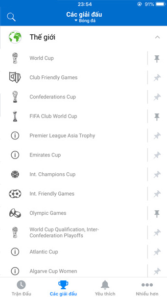 Thêm lịch thi đấu World Cup 2018 vào widget tiện ích 3