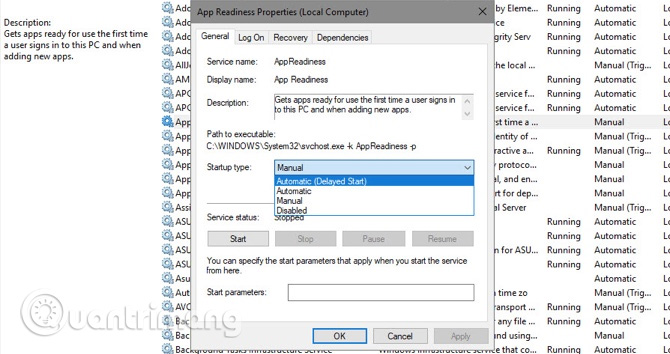 Chọn Automatic (Delayed Start)