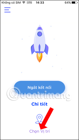 Thay đổi vị trí kết nối 