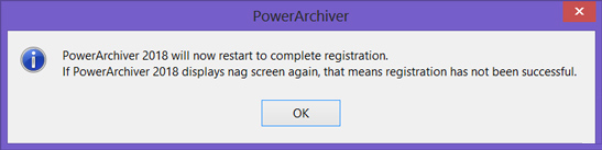 Kích hoạt bản quyền PowerArchiver 2018 thành công