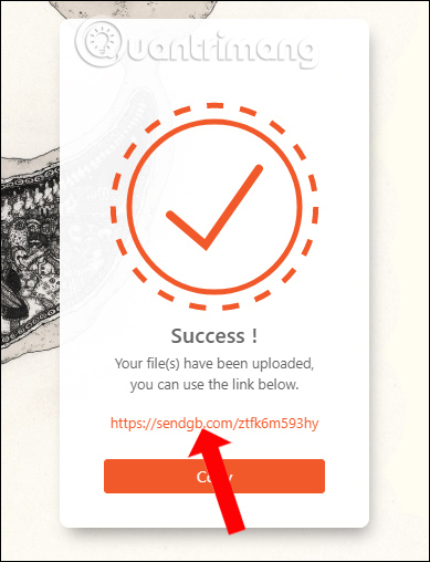 Sao chép link chia sẻ