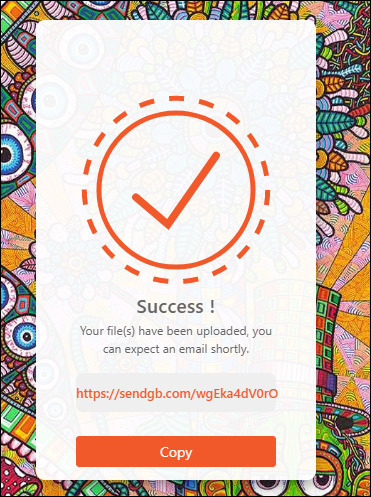 Gửi file thành công