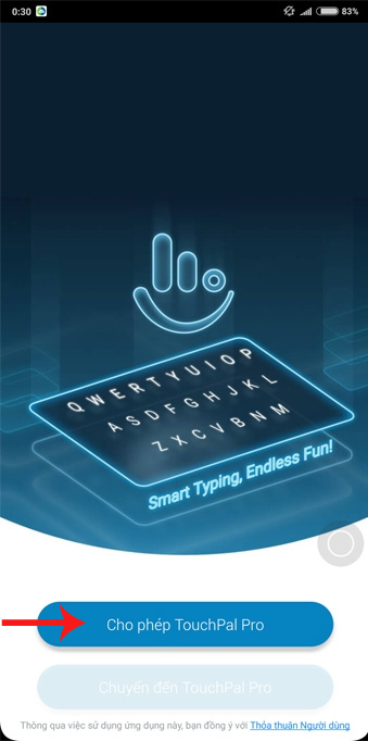 Ứng dụng bàn phím TouchPal Keyboard Pro 1