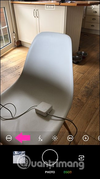 Chụp ảnh RAW của ứng dụng VSCO