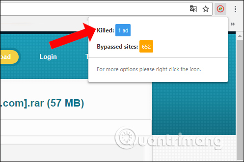 Số quảng cáo đã chặn