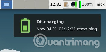 Thông báo mức sử dụng pin