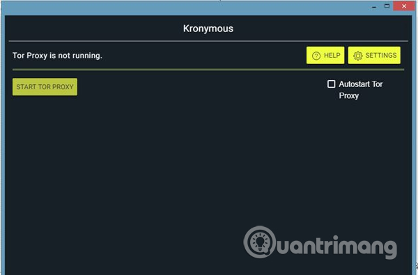 Click vào Start Tor Proxy