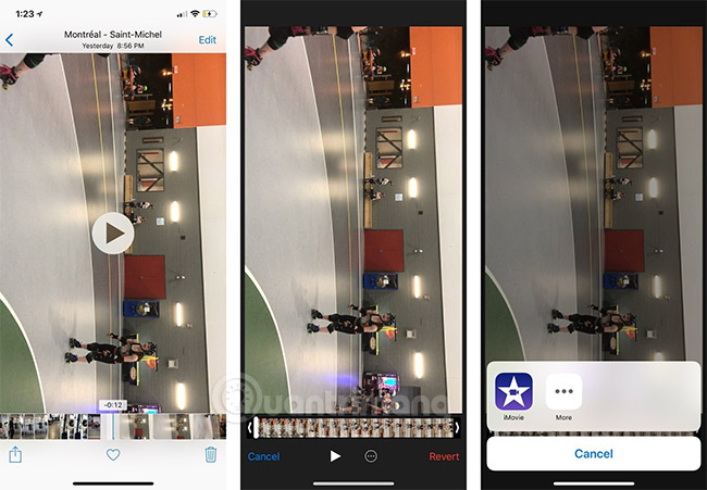 Mở video bị nghiêng cần chỉnh lại