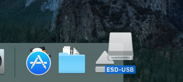 Loại bỏ các drive bằng Trash