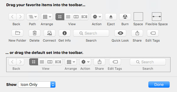 Thêm các nút vào thanh công cụ