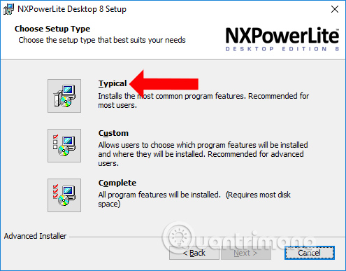 Kiểu cài đặt phần mềm