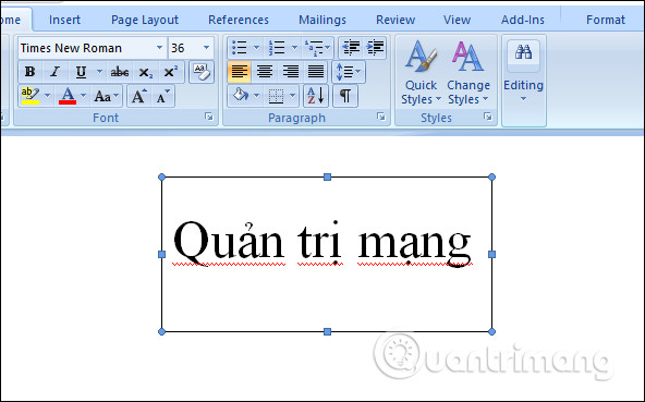 Căn chỉnh nội dung Text Box