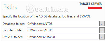 Xác định vị trí các file và database 