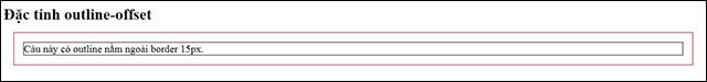 Tạo khoảng cách giữa outline và border của phần tử