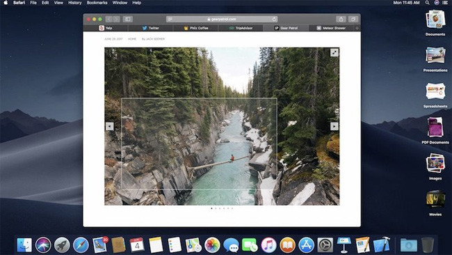 Icon website đã hiển thị trên Safari của macOS
