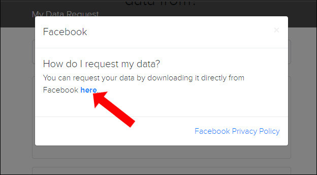Tải dữ liệu trên Facebook 