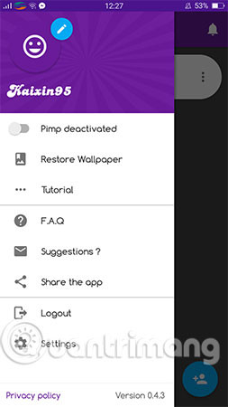 Vô hiệu thay hình nền