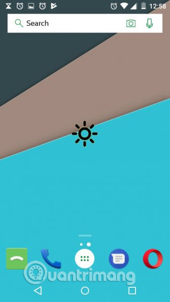 Độ sáng mở mức tối thiểu