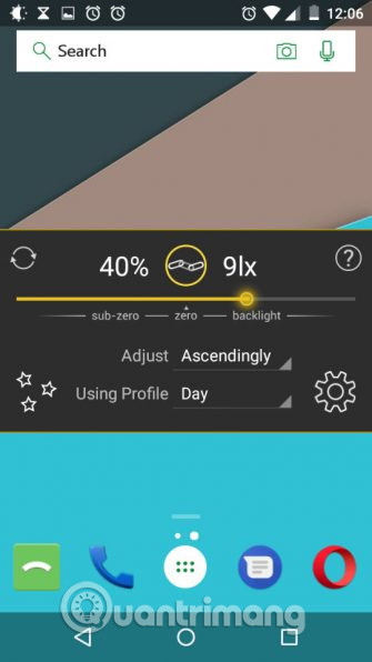 Điều chỉnh độ sáng 