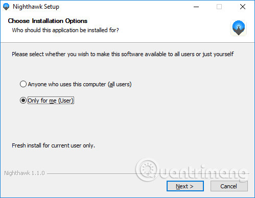 Cài đặt Nighthawk