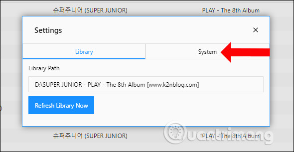 Tùy chỉnh hệ thống