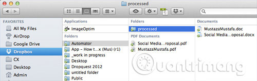 File chuyển đổi trong thư mục mẹ