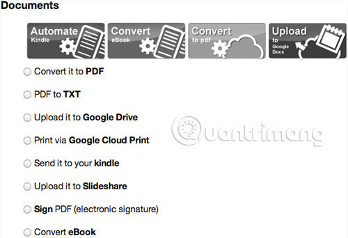 Các hành động tự động