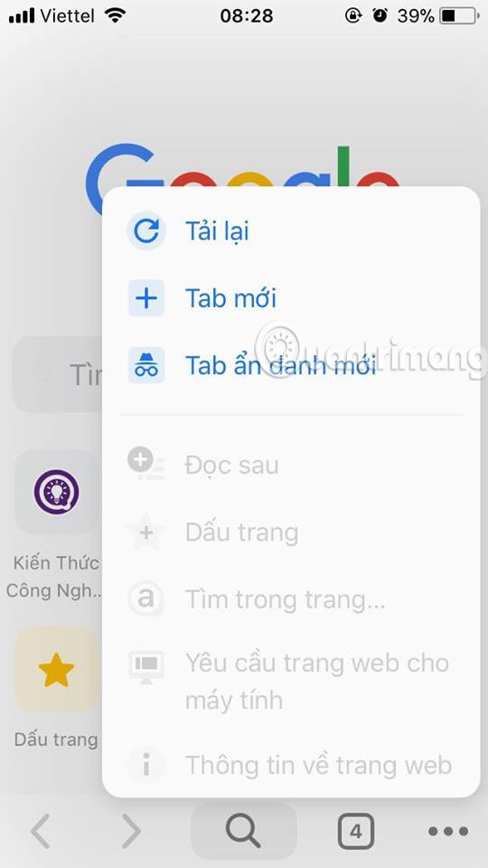 Giao diện mới của Chrome