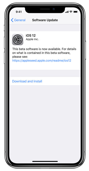 Download and install iOS 12 Public beta