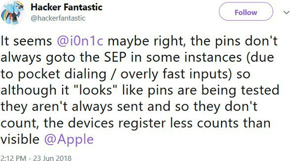 Matthew Hickey cũng lên tiếng ủng hộ thông báo của Apple