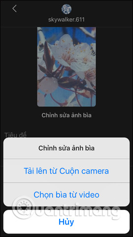 Tải ảnh bìa cho video