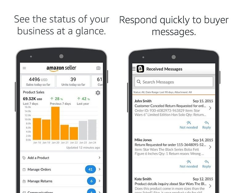 Ứng dụng Amazon seller
