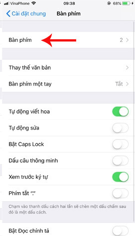 Thêm kiểu bàn phím cho thiết bị trong cài đặt hệ thống 3