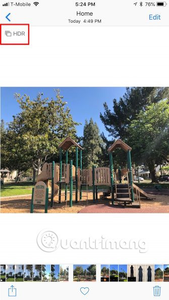 Cách xem ảnh HDR trên iPhone