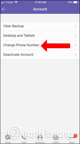 Đổi số điện thoại