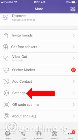 Cài đặt trên Viber