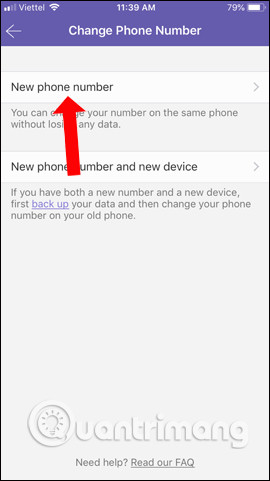 Đổi số điện thoại mới
