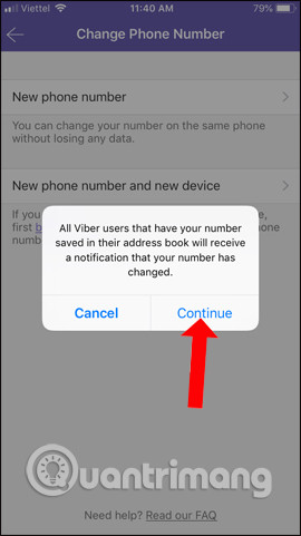 Tiếp tục đổi số điện thoại