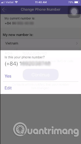 Xác nhận số điện thoại