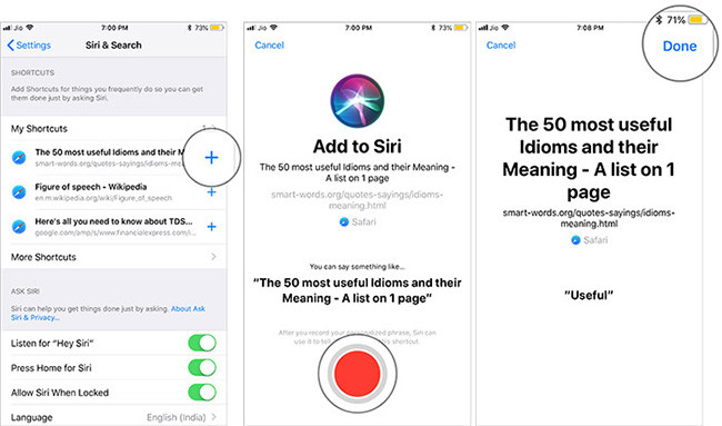 Thêm hành động muốn Siri làm