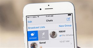 Cách ghim cuộc hội thoại WhatsApp lên đầu trên iPhone và Android