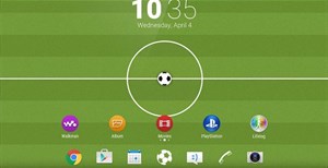 Mời tải về theme Xperia Football 2018, giao diện bóng đá đẹp dành cho các fan của môn thể thao vua