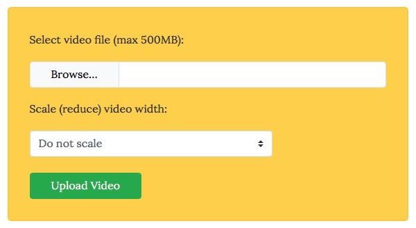 Use an online video compression service