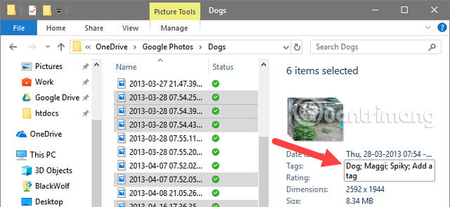 Thêm thẻ trong phần Tags