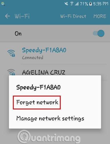 Chọn Forget network