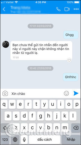 Không hiện sticker
