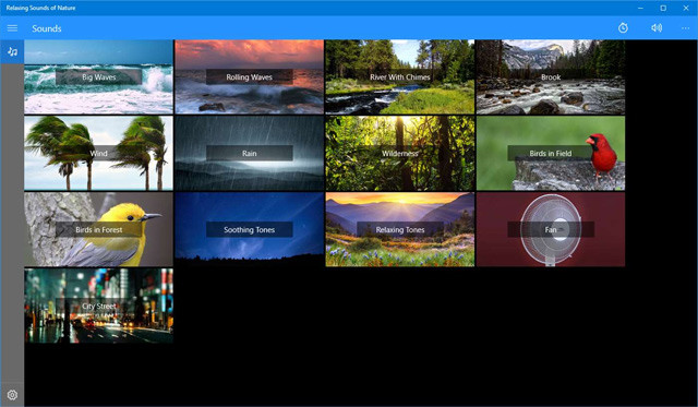Ứng dụng Relaxing Sounds of Nature