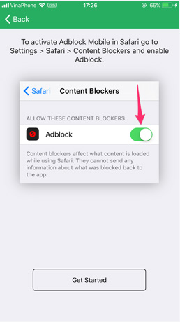 Kích hoạt cho công cụ hoạt động