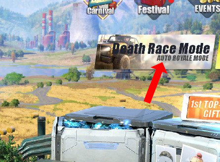 Chuyển sang chế độ đua xe bắn súng